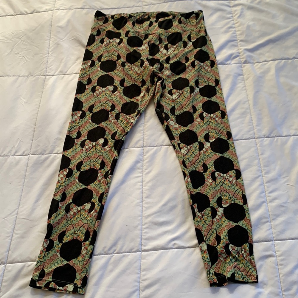 LuLaRoe Disney Minnie Mouse Tall and Curvy Leggings - Picture 1 of 3